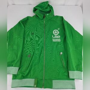 LRG Kids Boys Vibrant Green Zip-Up Jacket Size XL P-2703